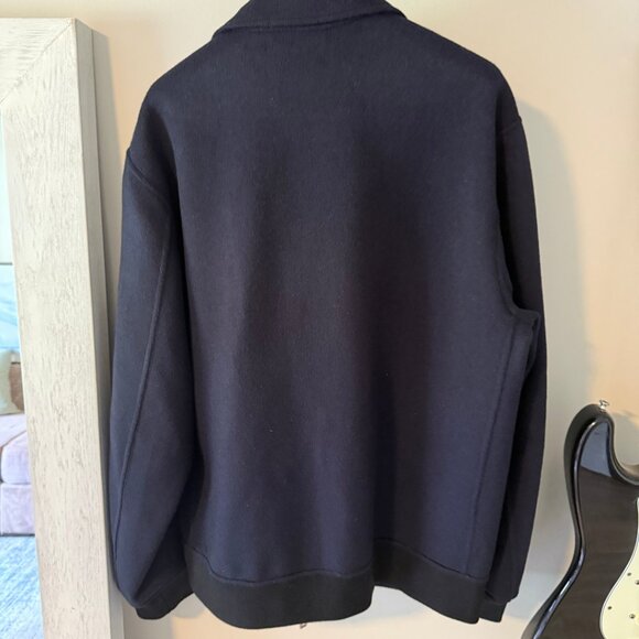 Theory - Sean Jacket in Double-Face Wool-Cashmere - Medium - Navy Blue - Picture 6 of 9